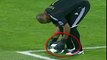 Arab Goalkeeper Wastes Time By Untying His Shoe!