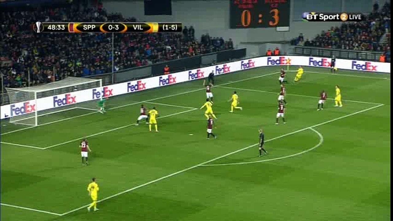 Cedric Bakambu Goal HD - Sparta Prague 0-4 Villarreal - 14-04-2016