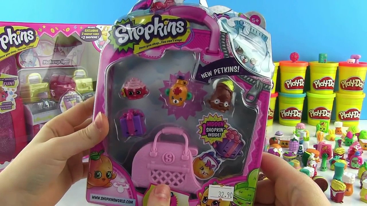 Shopkins Oyun Hamuru DEV Sürpriz Yumurta Açımı Cicibiciler 4. Sezon Disney Tsum Tsum Oyuncakları