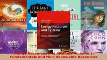 Energy Resources and Systems Volume 1 Fundamentals and NonRenewable Resources
