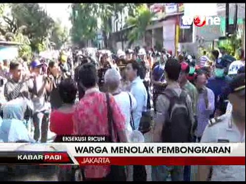 Adu Mulut Warnai Eksekusi Rumah Dinas PT KAI