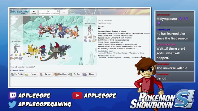 Pokémon Showdown Mixed OU Battle Vs FeintAttacks! | Twitch Live Stream Highlight!