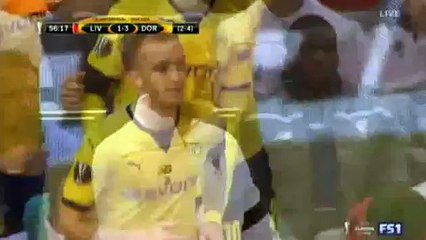 Marco Reus Goal Liverpool 1 - 3 Dortmund Europa League 14.04.2016