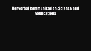 Download Nonverbal Communication: Science and Applications PDF Free