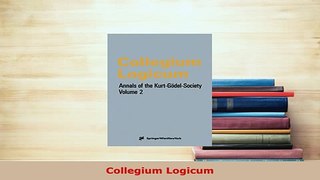 PDF  Collegium Logicum Read Full Ebook