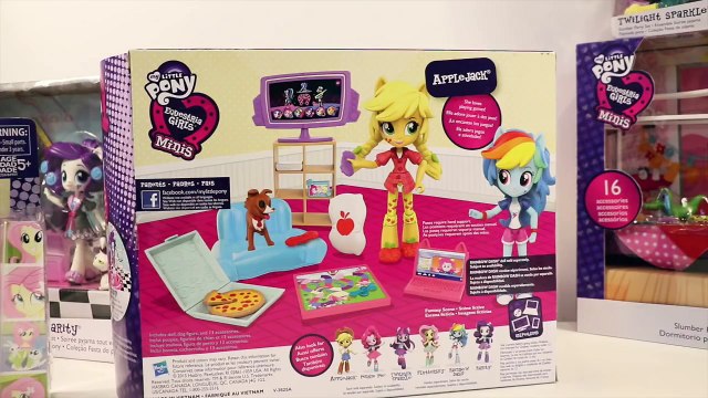 MLP Equestria Girl MINIS Slumber Party Sets! (Unboxing/review)