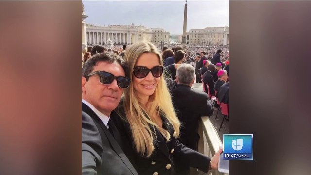 Encuentro entre el papa Francisco y Antonio Banderas
