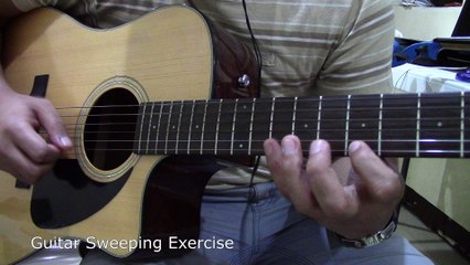 Nice!!! Guitar Sweeping Exercise (Intermediate)