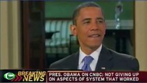 Ông Obama đập ruồi trong lúc trả lời phóng vấn của phóng viên CNBC