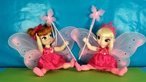 New 2015 Disney Frozen Toys Mini Movie Videos - Elsa   Anna Dolls As Fairies