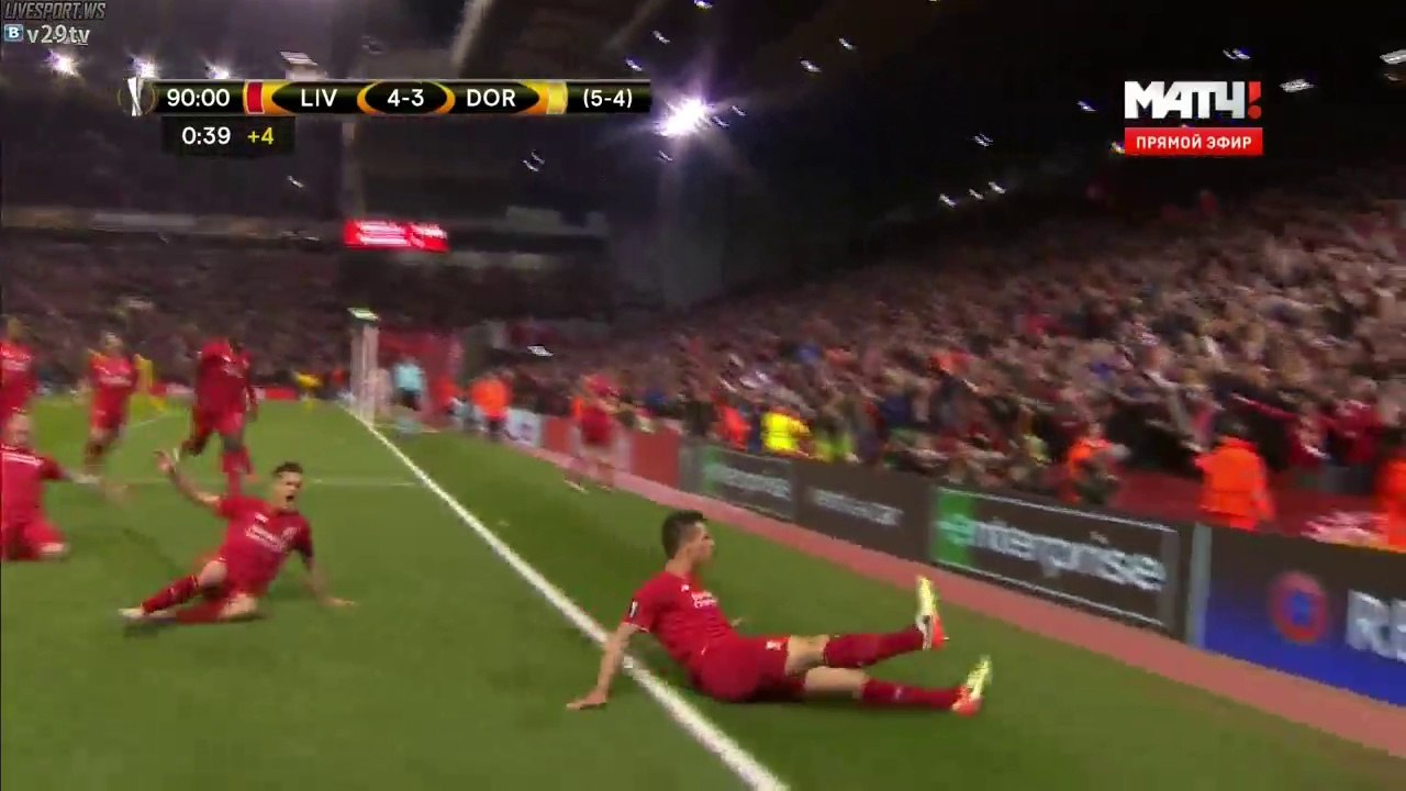 4-3 Dejan Lovren Goal HD - Liverpool 4 - 3 Borussia Dortmund 14.04.2016 HD