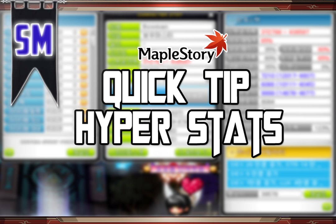 MapleStory: Important Hyper Stat Tip!