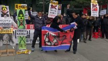 South Korean protesters rally against North Korea