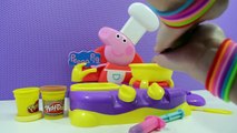 Peppa Pig - Cozinha Musical com Massinha Play-Doh Português - Massinha de Modelar - Turma kids