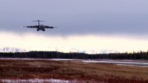 C 17 Lands & Takes Off In Alaska (Bryant Army Airfield)