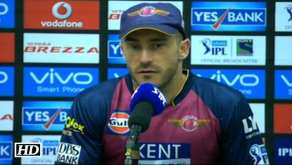 IPL 9 GL vs RPS Du Plesis Reacts on Loss vs Gujarat