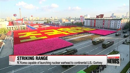 N. Korea capable of launching nuclear warhead to continental U.S.: Gortney