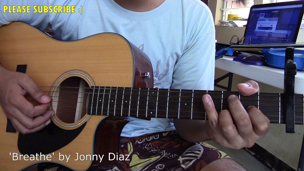 How To Play 'Breathe' [Jonny Diaz] (Lyrics & Chords Guitar)