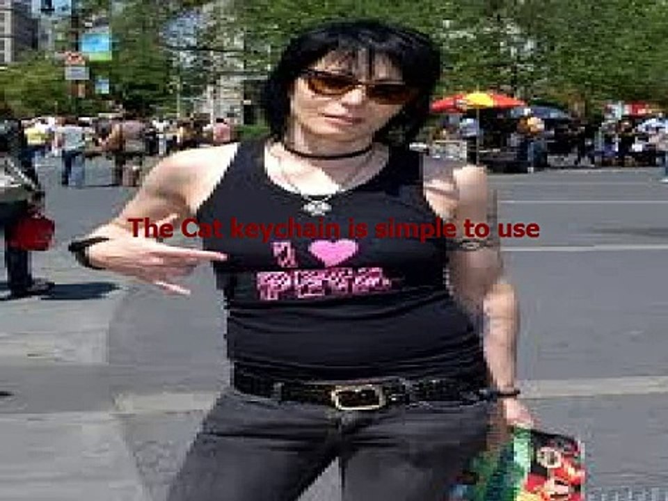 Self Defense Cat Keychain All Girls Need This