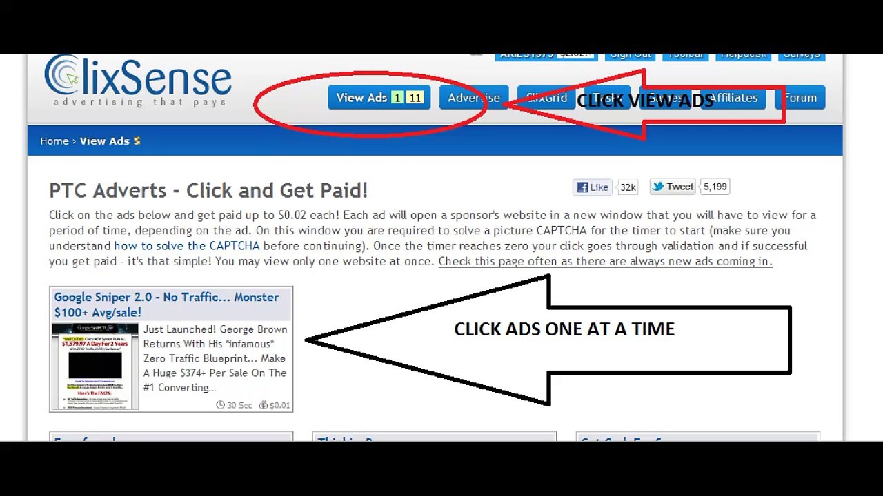 Earn Money by viewing ads , more!!!