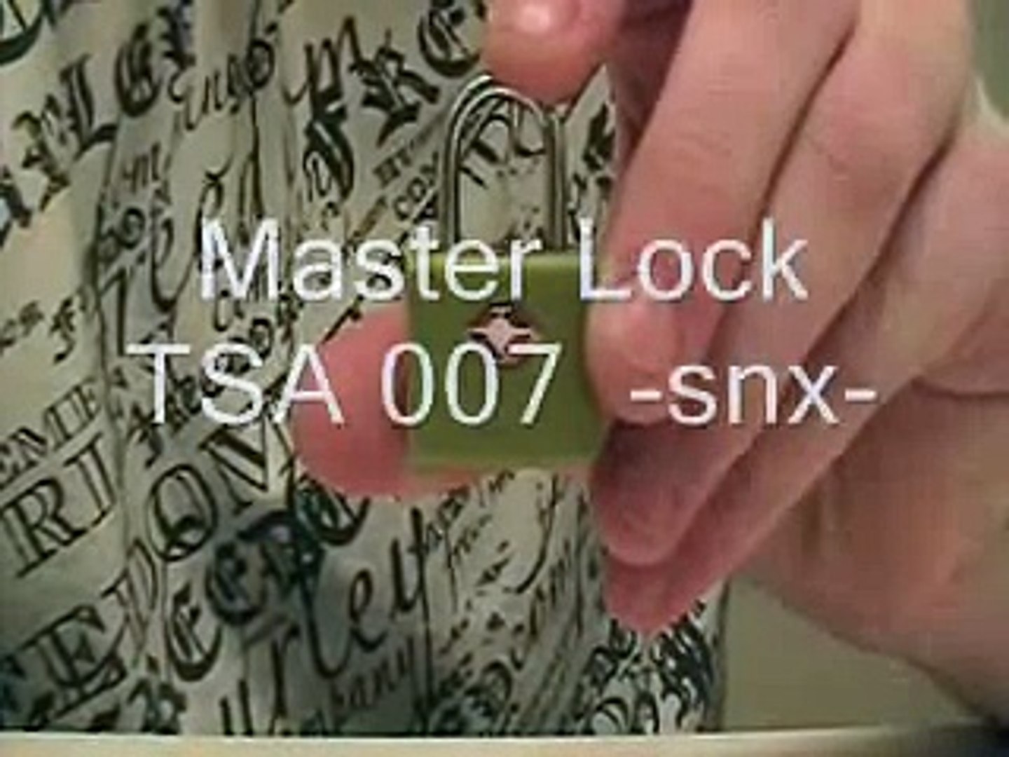 master tsa007