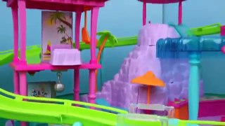 Peppa Pig Roller Coaster Polly Pocket Resort Theme Park DisneyCarToys George Pig Car Crash