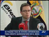 Suben intereses para créditos quirografarios