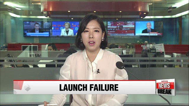 N. Korea fails with missile launch attempt: S. Korea defense ministry
