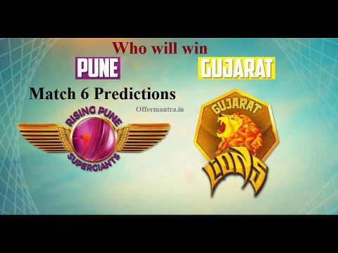 VIVO IPL 2016 ( GL Vs RPS )Gujarat vs Pune Prediction on 14th April at Rajkot - highlights