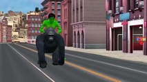 Finger Family Rhymes Hulk Vs King Kong Cartoons For Kids | Finger Family Children Nursery Rhymes