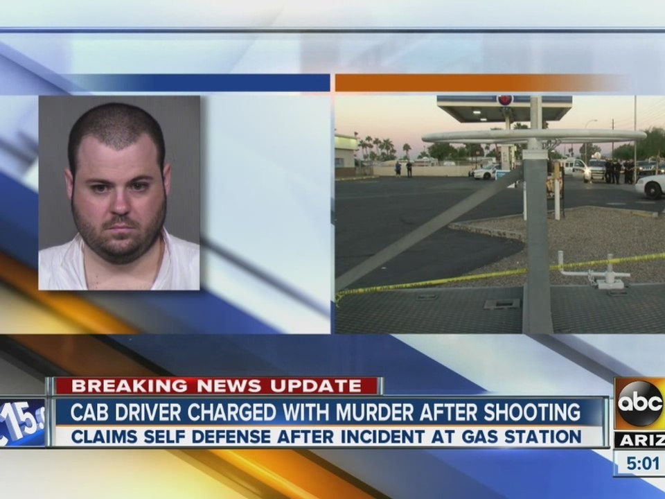 Cab driver charged with murder after shooting