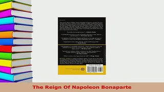 PDF  The Reign Of Napoleon Bonaparte Ebook