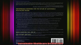 Read  Sustainable Healthcare Architecture  Full EBook