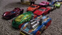 HOT WHEELS SCHOOL BUS Race CARS TRUCKS TOYS in Action KIDS PLAYING FUN!