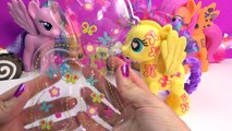 MLP POP My Little Pony Design-A-Pony Fluttershy Kit Playset Toy Unboxing Rainbow Dash Hair Mix
