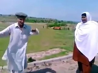 Mast Pashto Old man Dancing with Girl