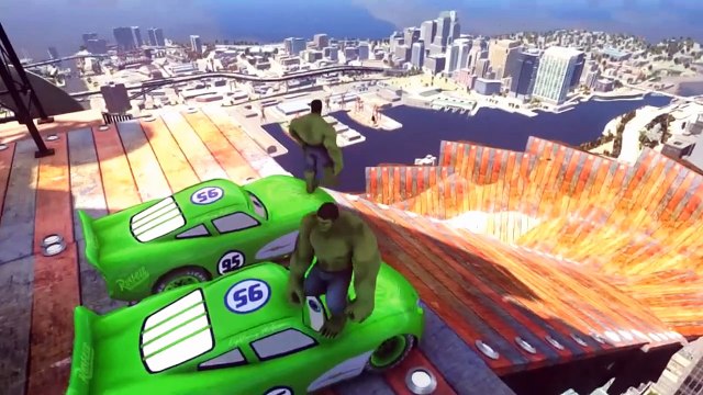 Spiderman Songs Nursery ♪ Row row row your boat ♪ McQueen Cars for 2 HULK