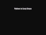 [Read PDF] Python in Easy Steps Download Online