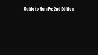 [Read PDF] Guide to NumPy: 2nd Edition Ebook Free