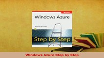 PDF  Windows Azure Step by Step Free Books