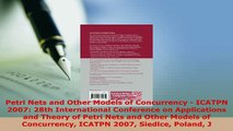 Download  Petri Nets and Other Models of Concurrency  ICATPN 2007 28th International Conference on  Read Online