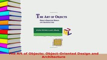PDF  The Art of Objects ObjectOriented Design and Architecture  Read Online