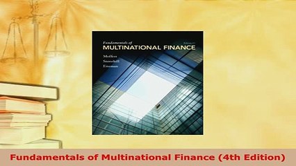 PDF  Fundamentals of Multinational Finance 4th Edition Ebook