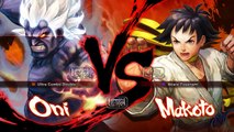 Ultra Street Fighter IV battle: Oni vs Makoto