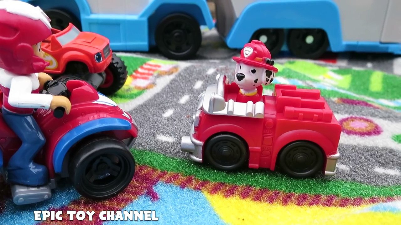 PAW PATROL Nickelodeon Adventure Bay Game Rug + Blaze and the Monster Machines a Paw Patrol Parody