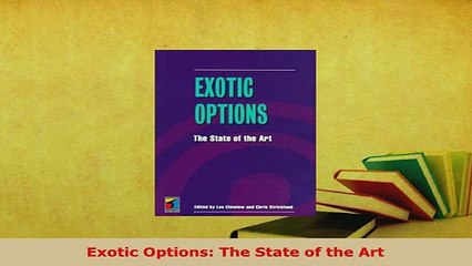PDF  Exotic Options The State of the Art Download Full Ebook