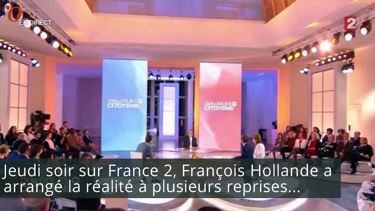 François Hollande sur France 2: ses petits mensonges...