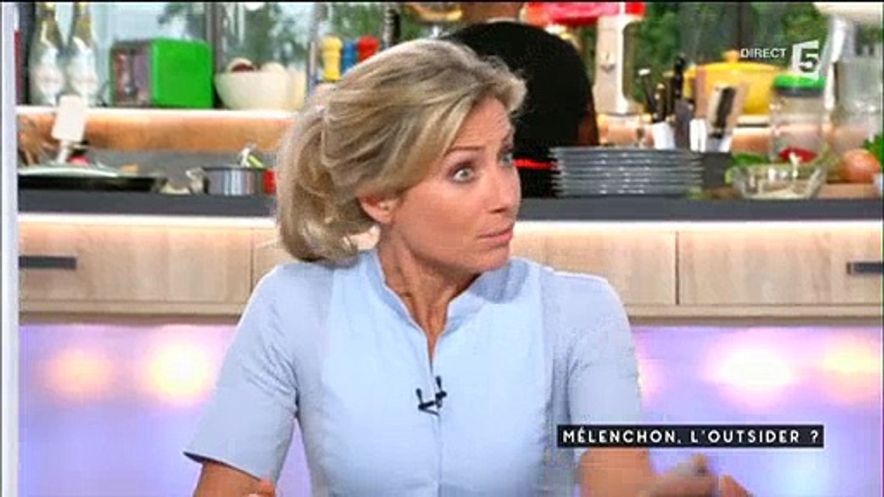 Anne-Sophie Lapix remet Jean-Luc Mélenchon à sa place en direct