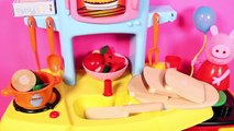 Peppa Pig Mini Kitchen Peppa Pig Cooking Playset Cocinita Peppa Pig Toy Food Toy Videos Part 1
