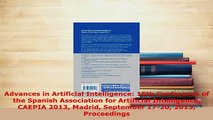 PDF  Advances in Artificial Intelligence 15th Conference of the Spanish Association for  EBook